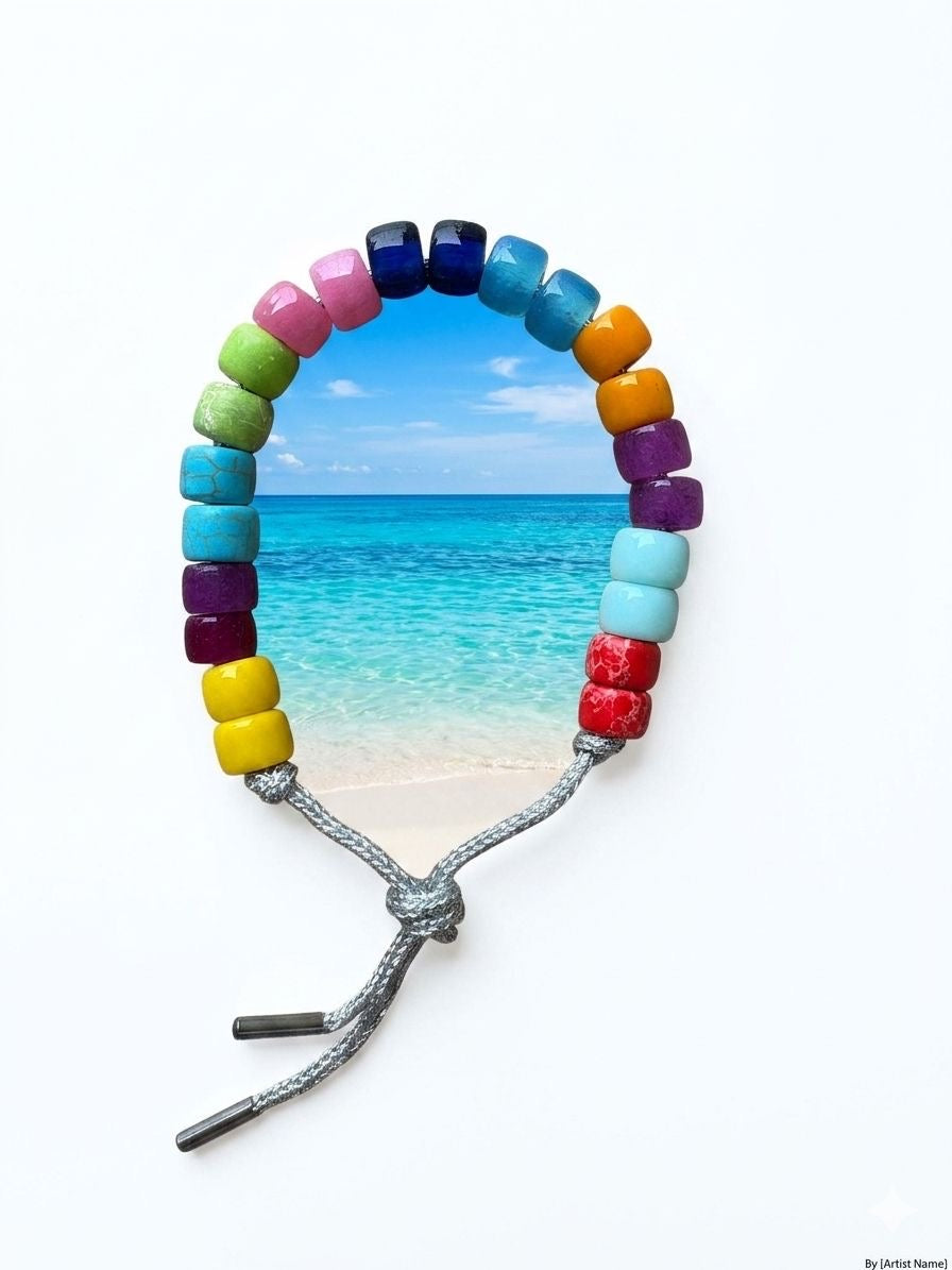 Bracciale beads colorati