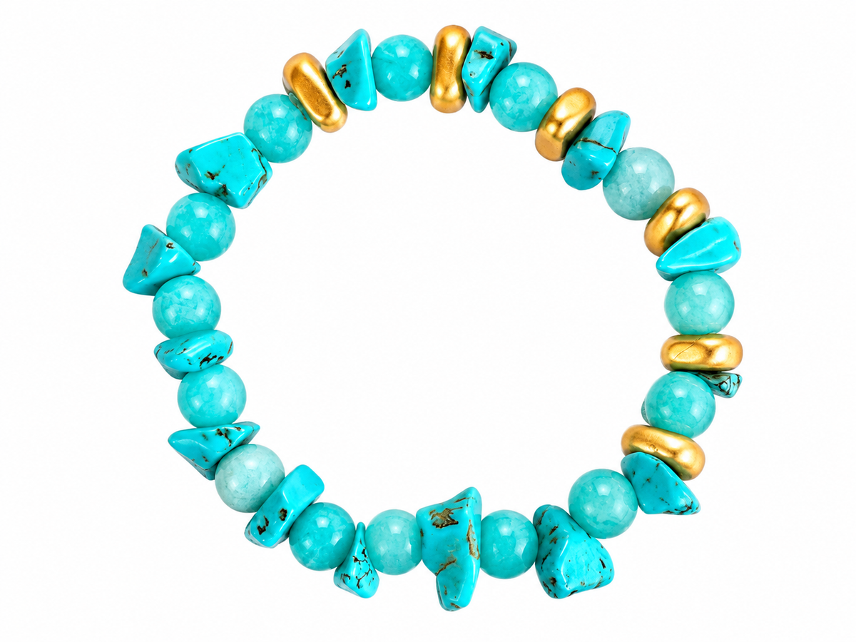 Bracciale amazonite e turchese