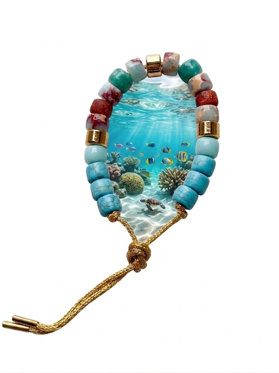 Bracciale beads colorati