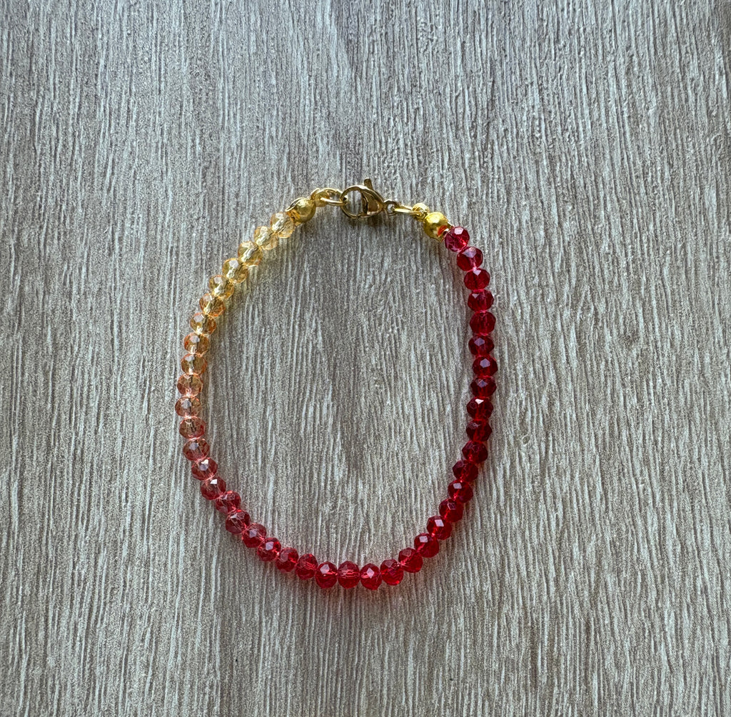 Bracciale cristalli sfumature arcobaleno