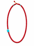 Collana Red & tourquoise