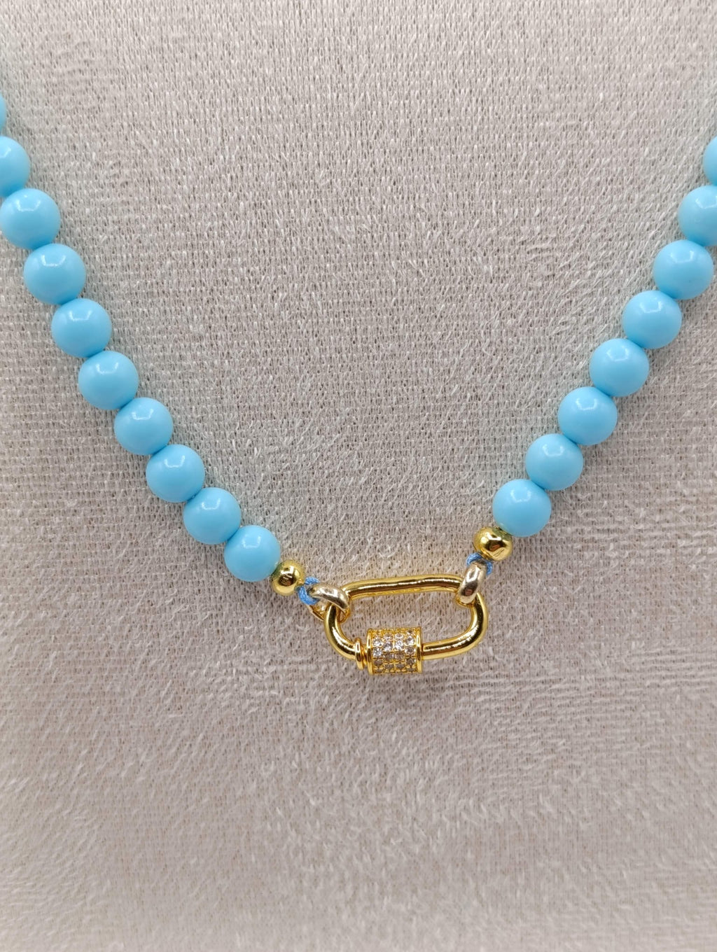 Collana con moschettone
