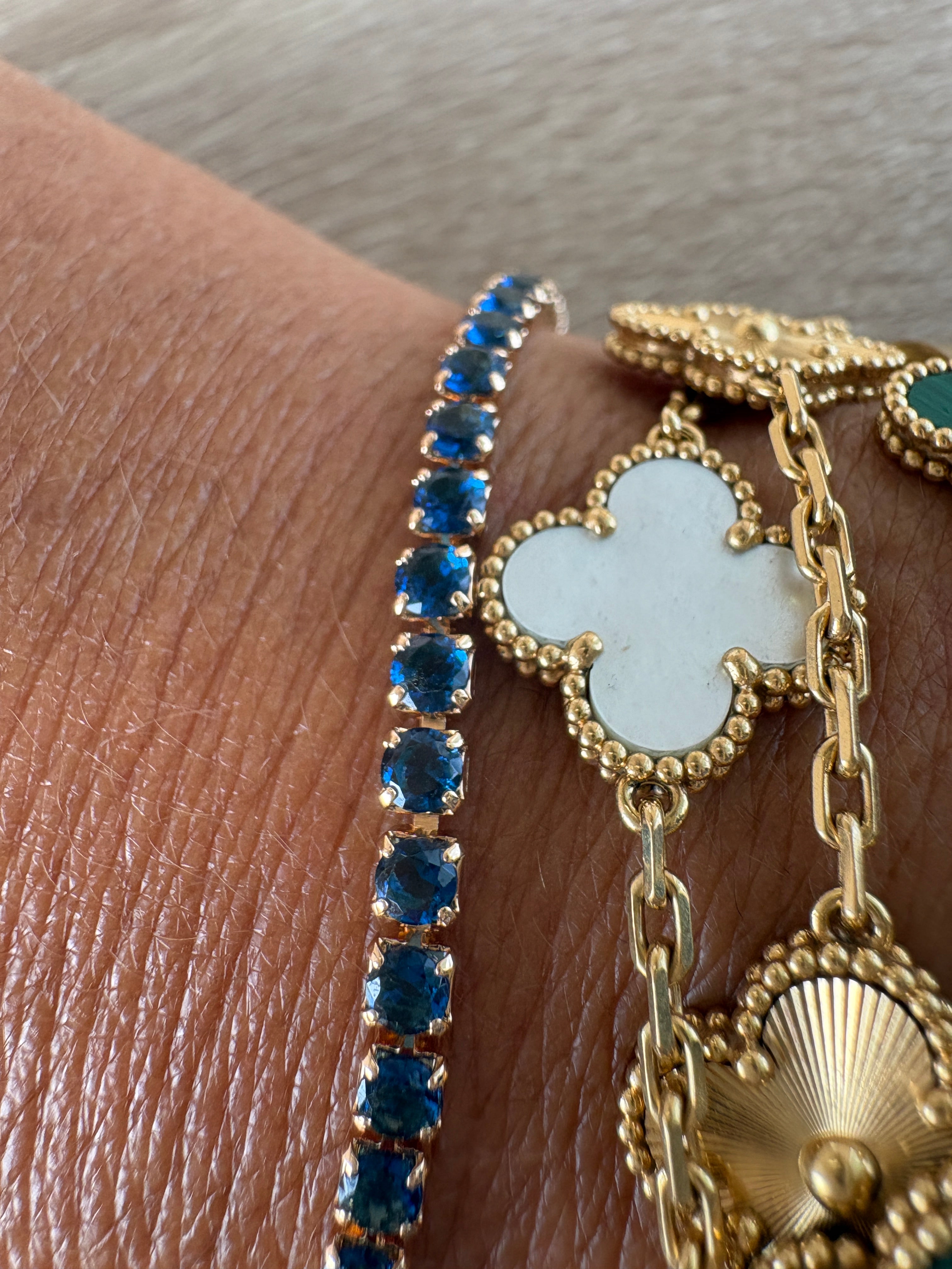 Bracciale tennis blu