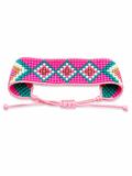 Bracciale in perline ricamato