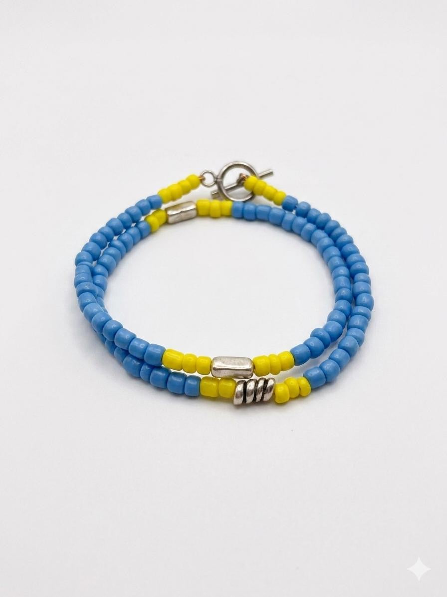 Bracciale semirigido di perline
