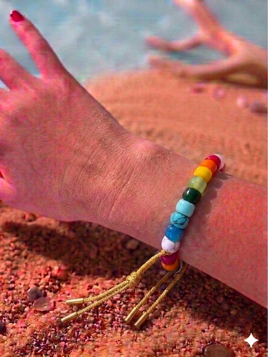 Bracciale beads colorati