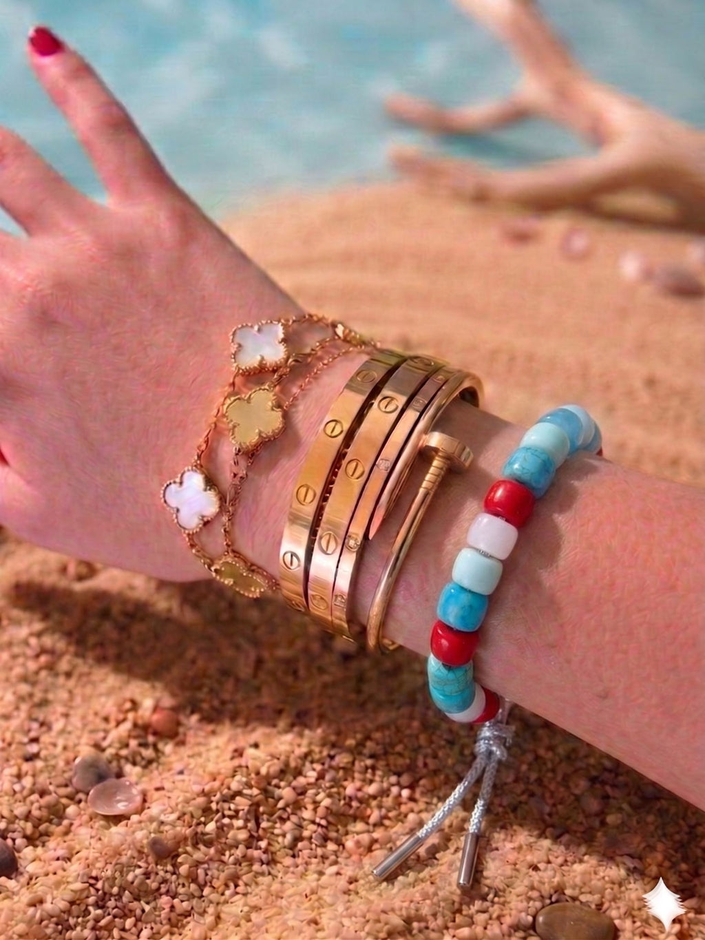 Bracciale beads colorati