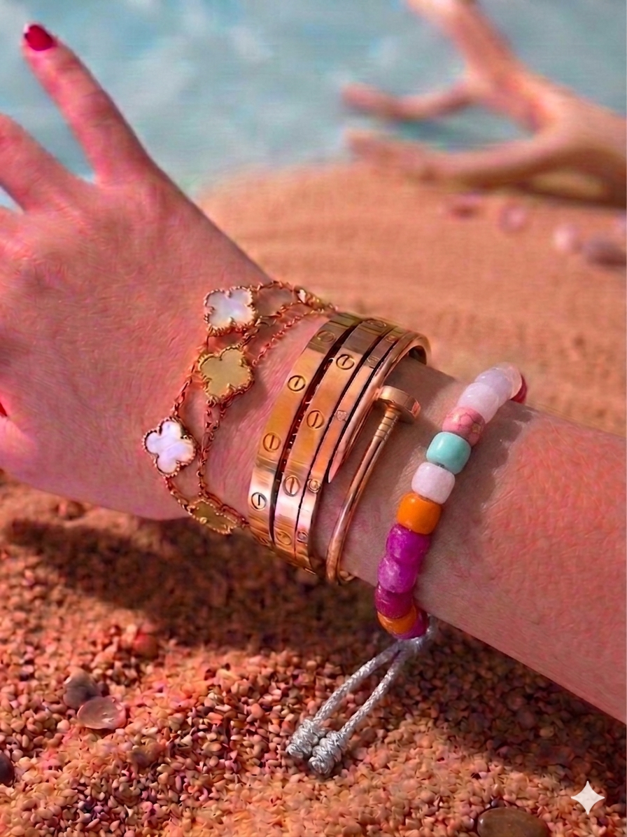 Bracciale beads colorati