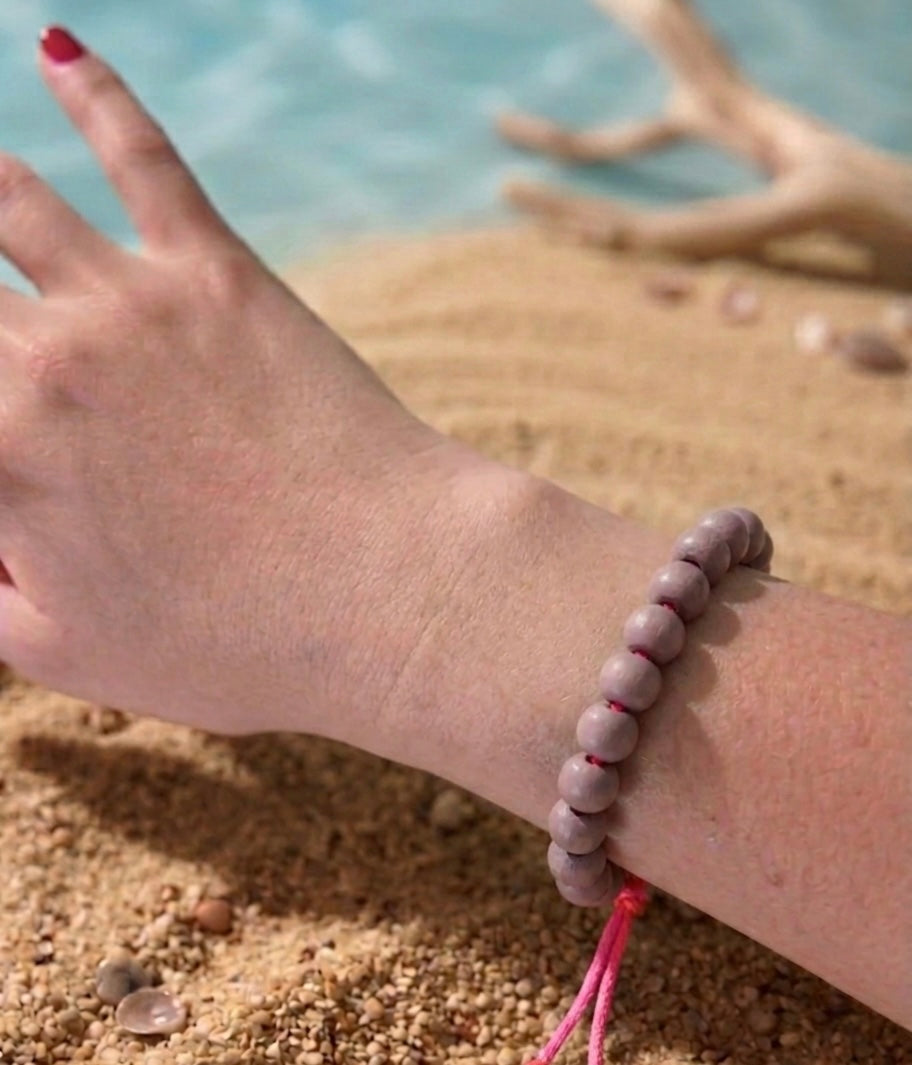Bracciale sfere legno
