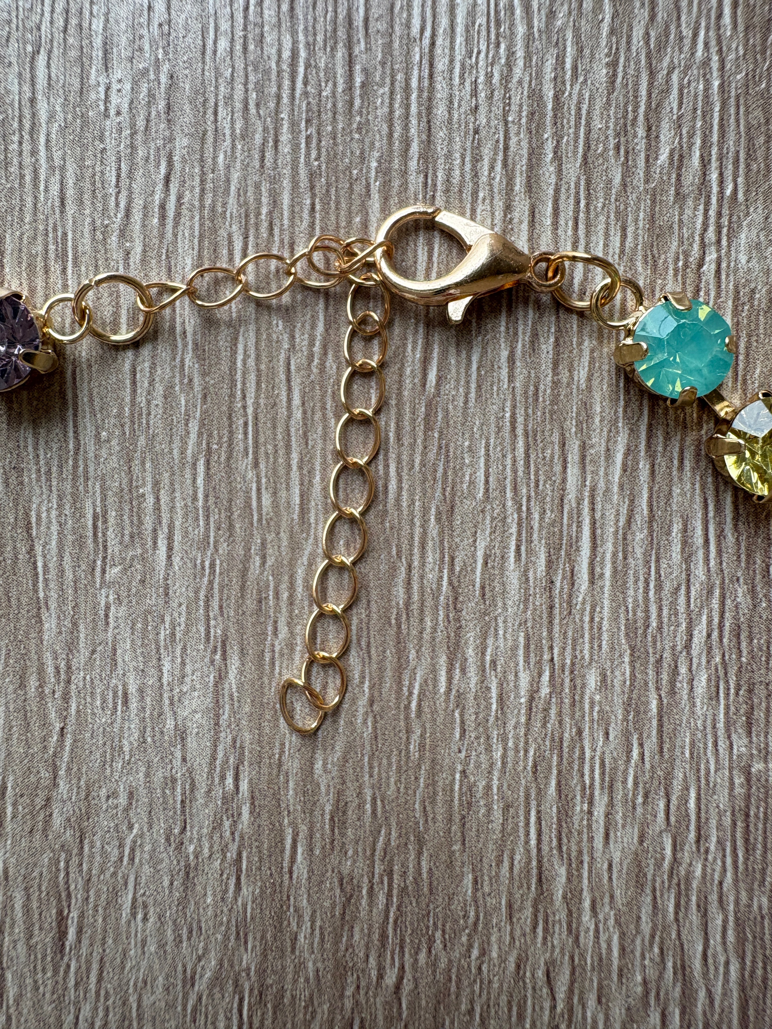 Collana tennis multicolor
