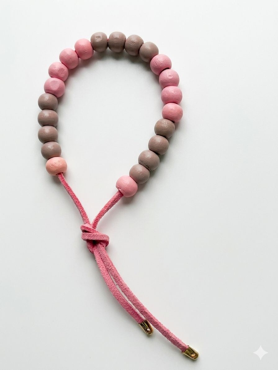 Bracciale sfere legno