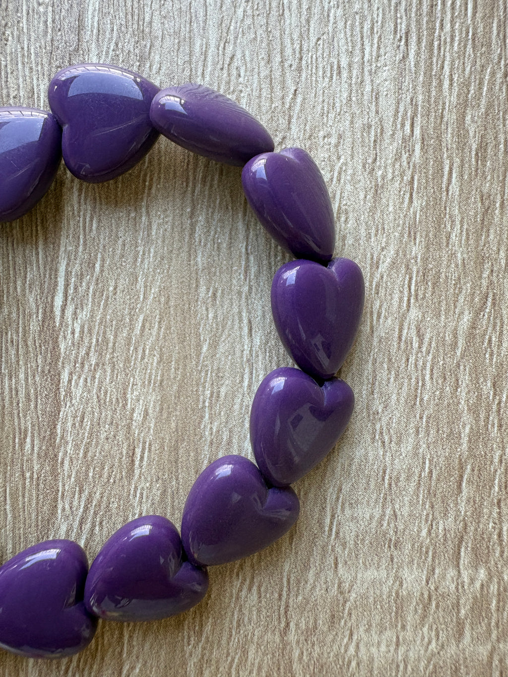 Bracciale cuori resina