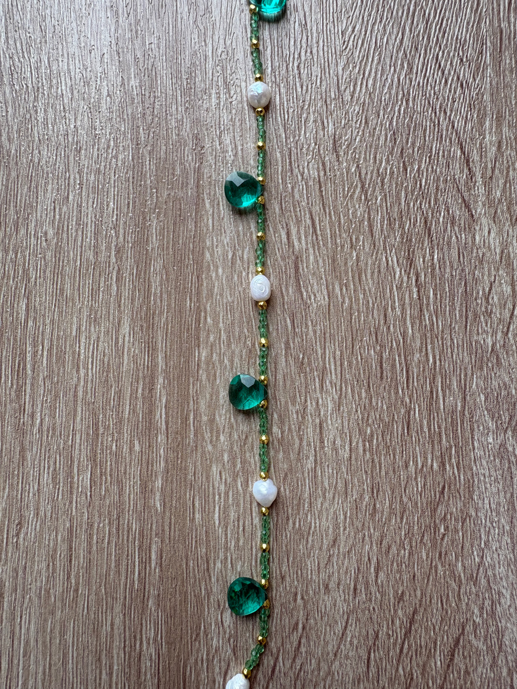 Collana cristalli e perle di fiume