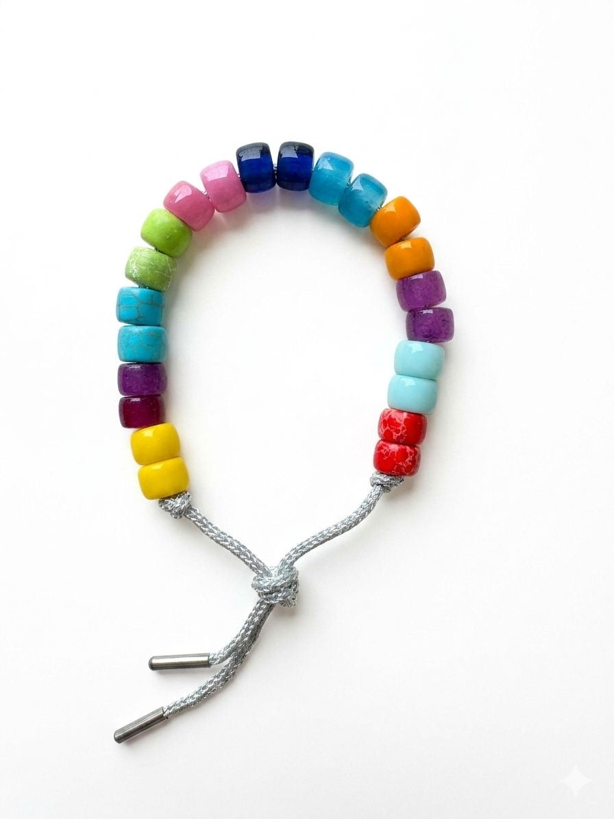 Bracciale beads colorati