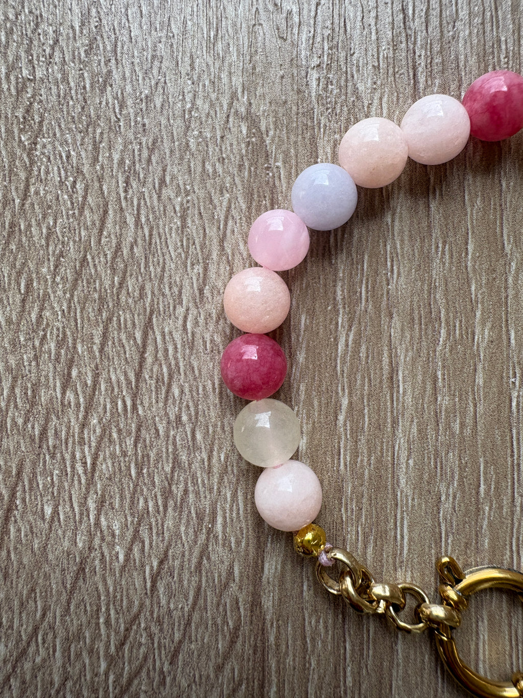 Bracciale sfere pastello