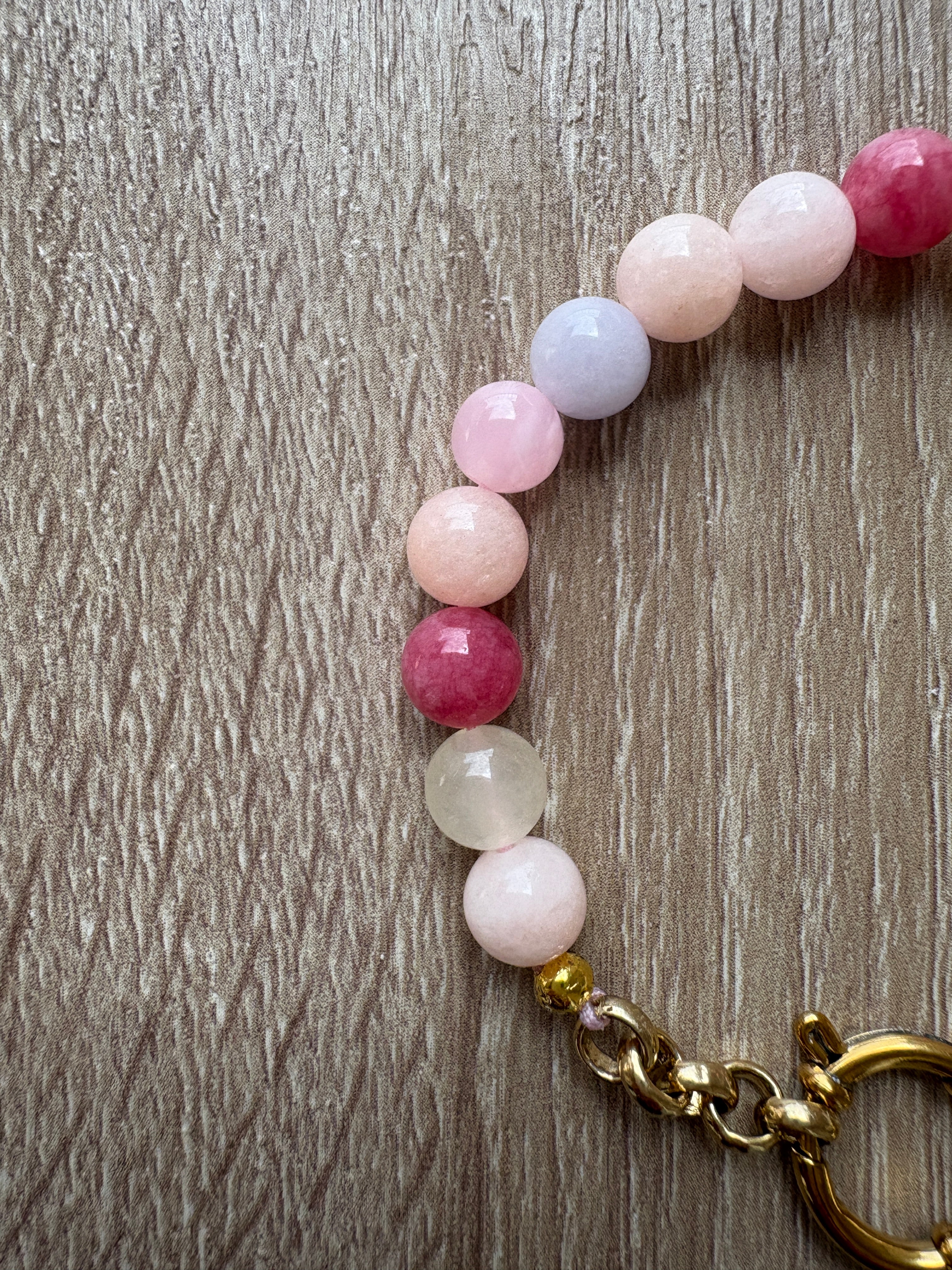 Bracciale sfere pastello