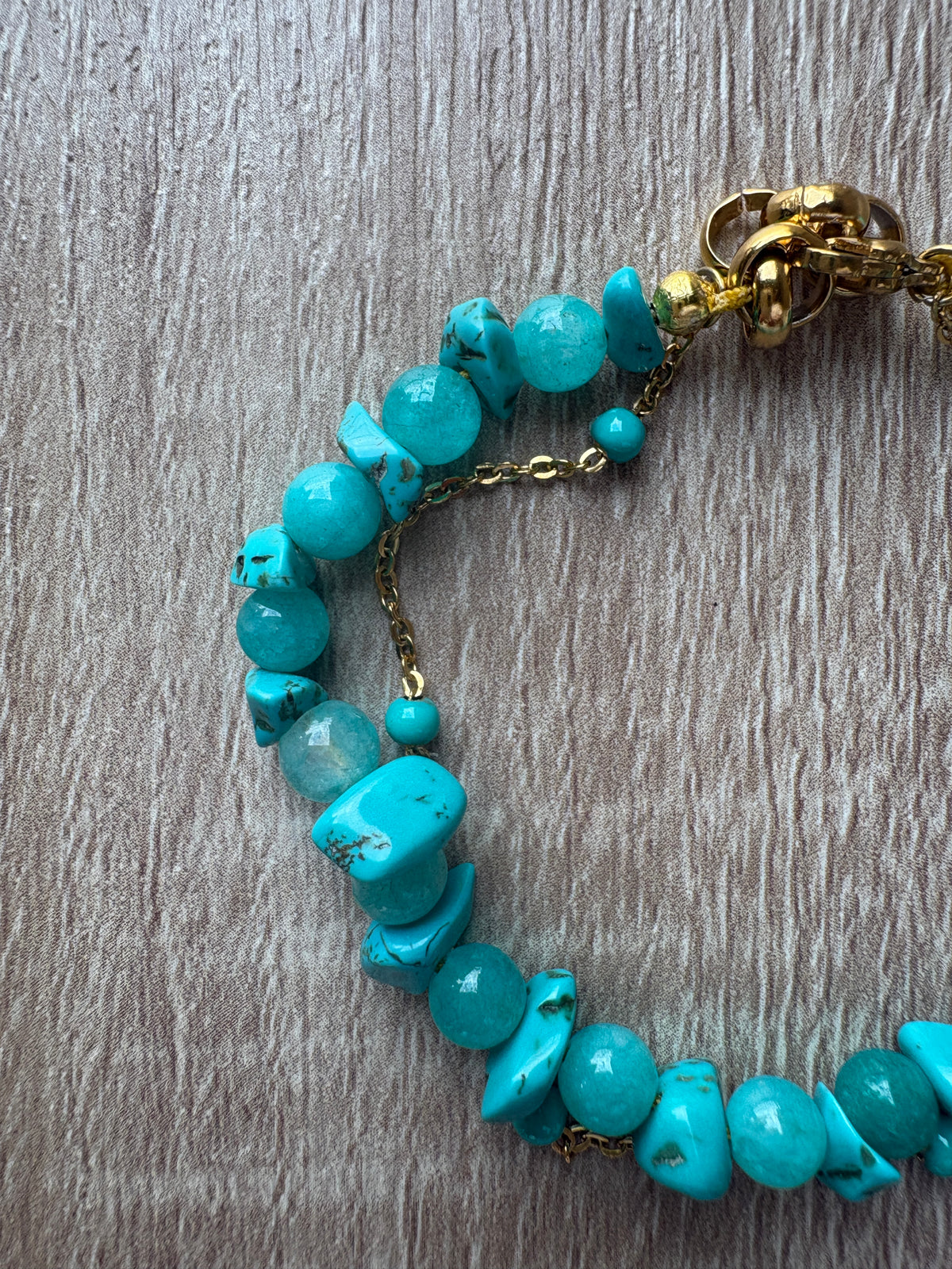 Bracciale doppio turchese