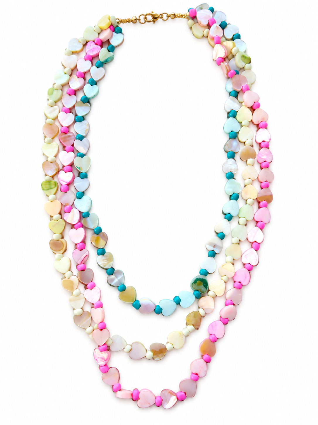 Collana triple hearts