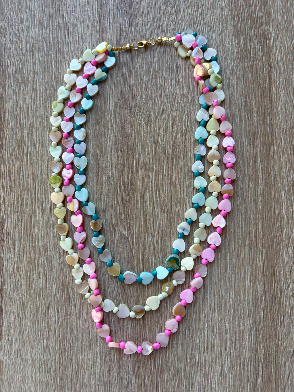 Collana triple hearts