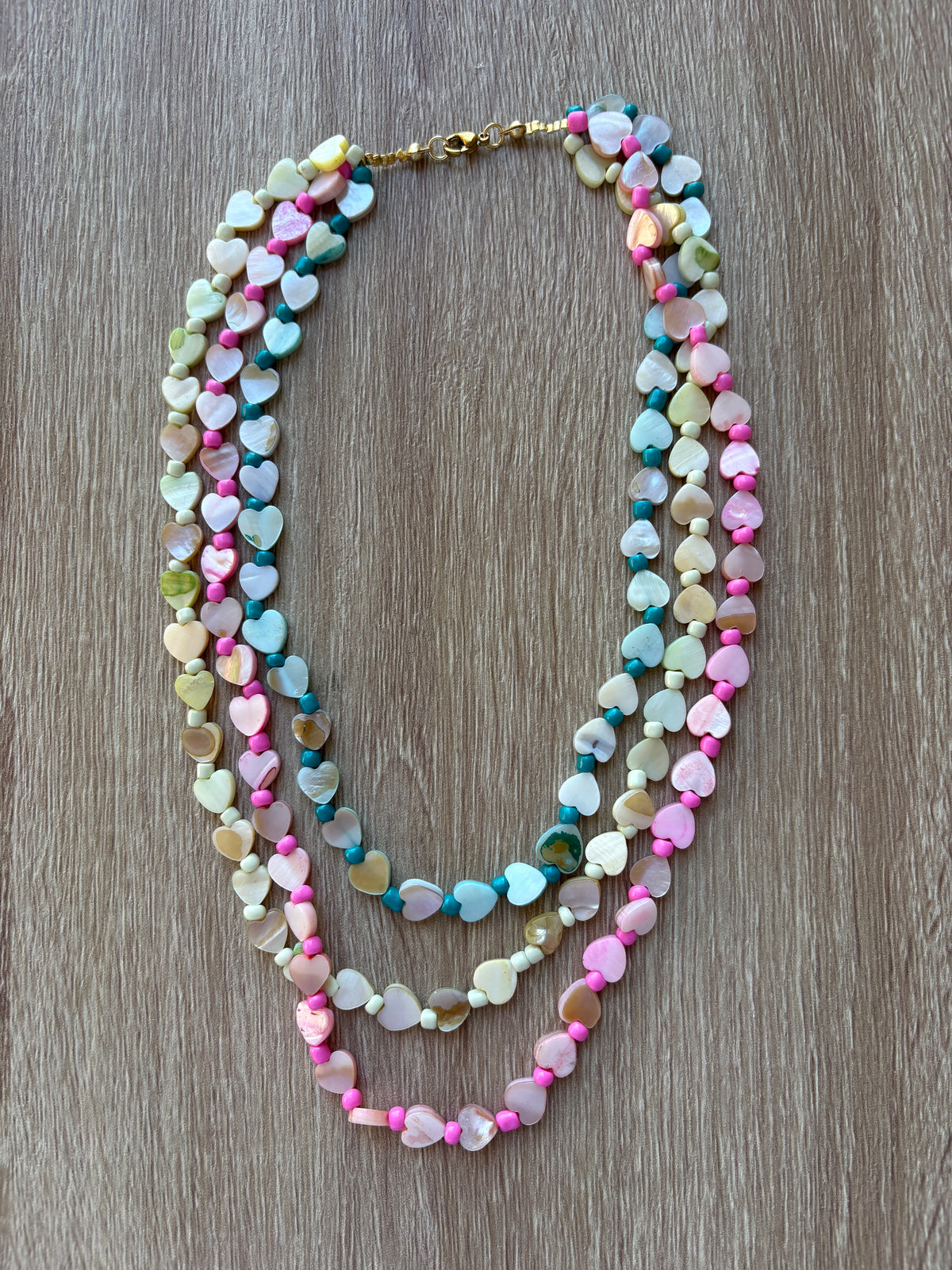 Collana triple hearts