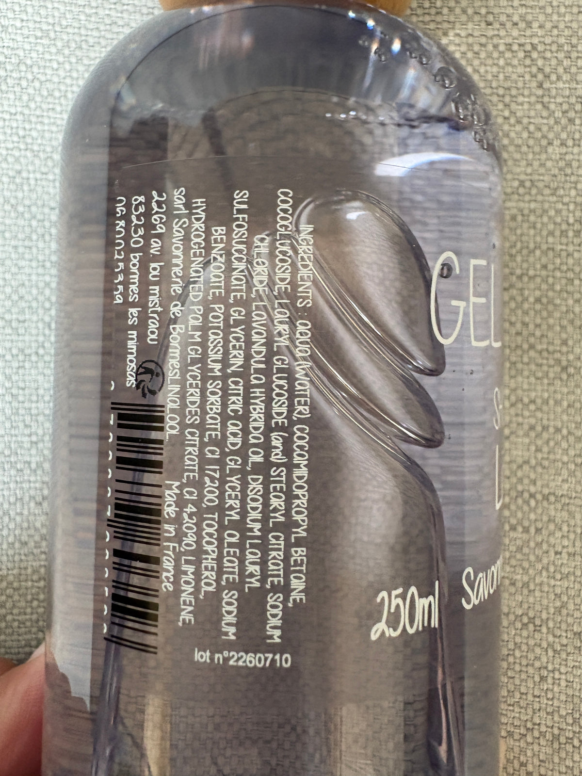 Gel doccia alla lavanda