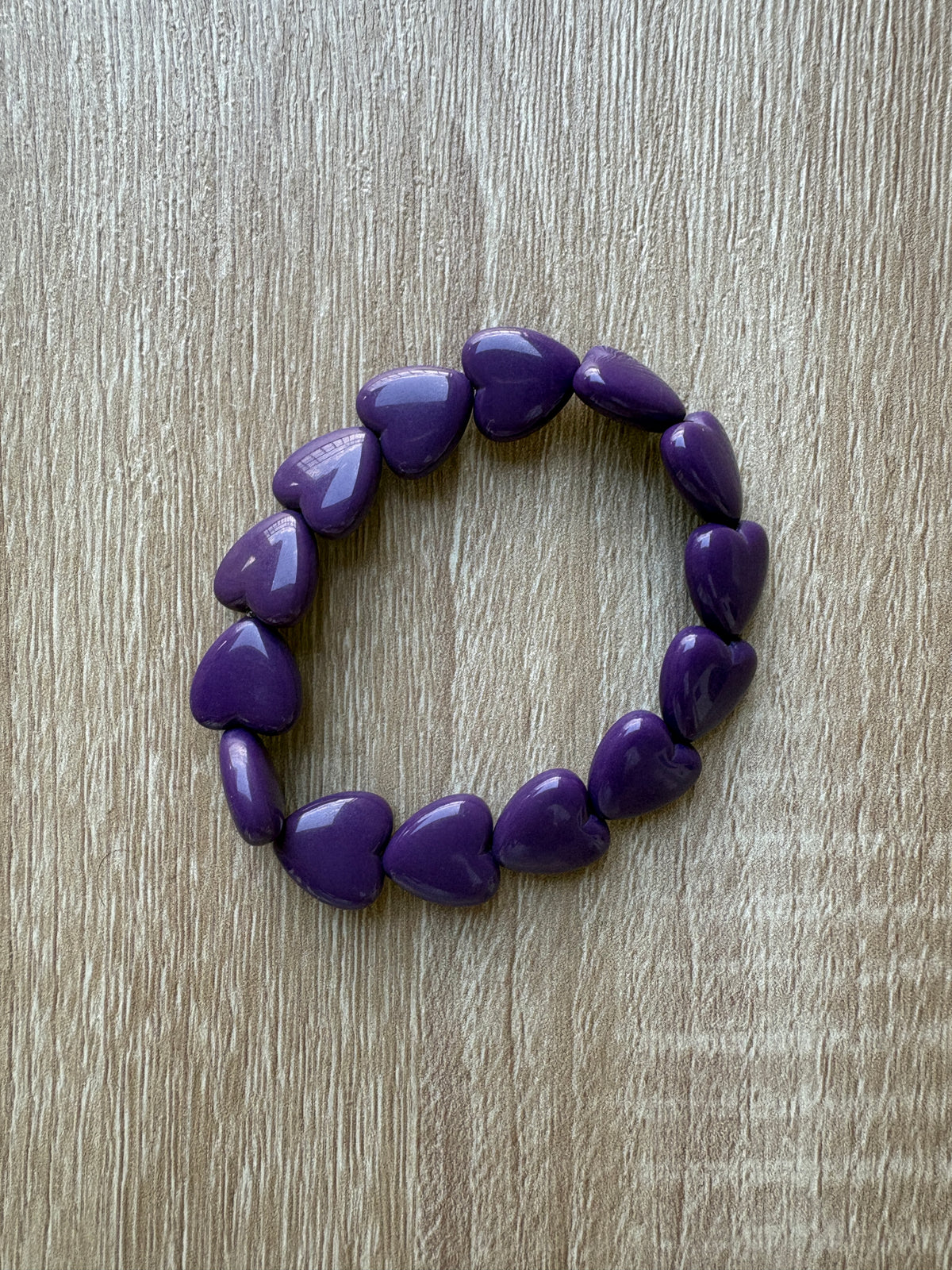 Bracciale cuori resina