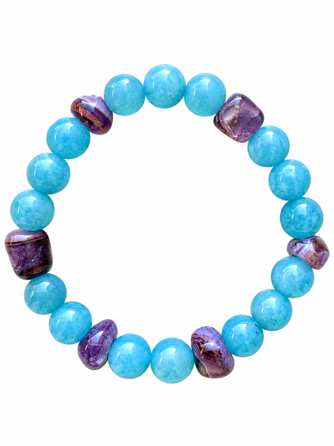 Bracciale quarzo e ametista