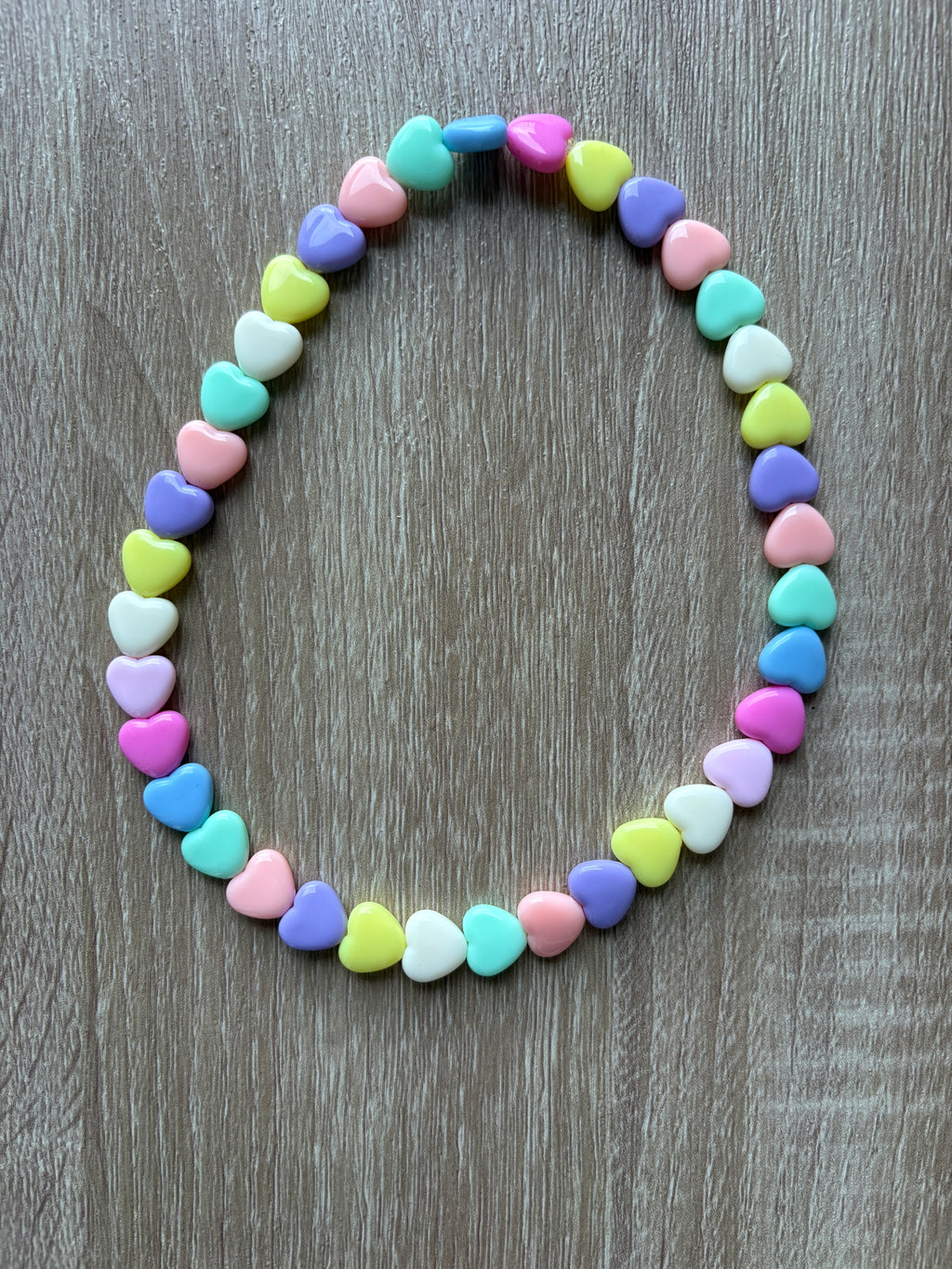 Collana cuori resina medi