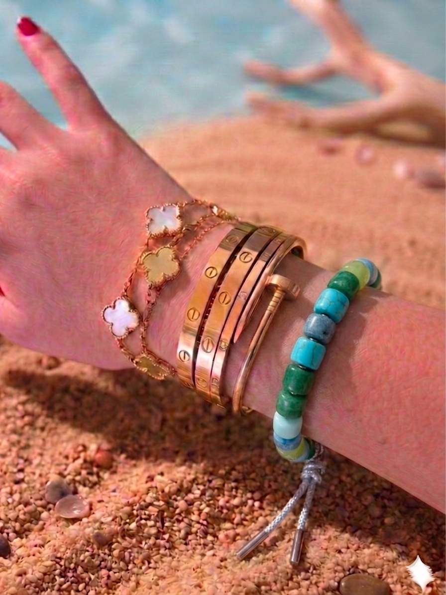 Bracciale beads colorati
