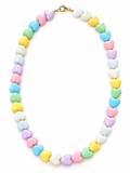 Collana maxi cuori arcobaleno