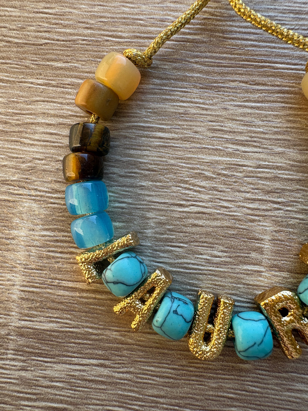 Bracciale beads con nome