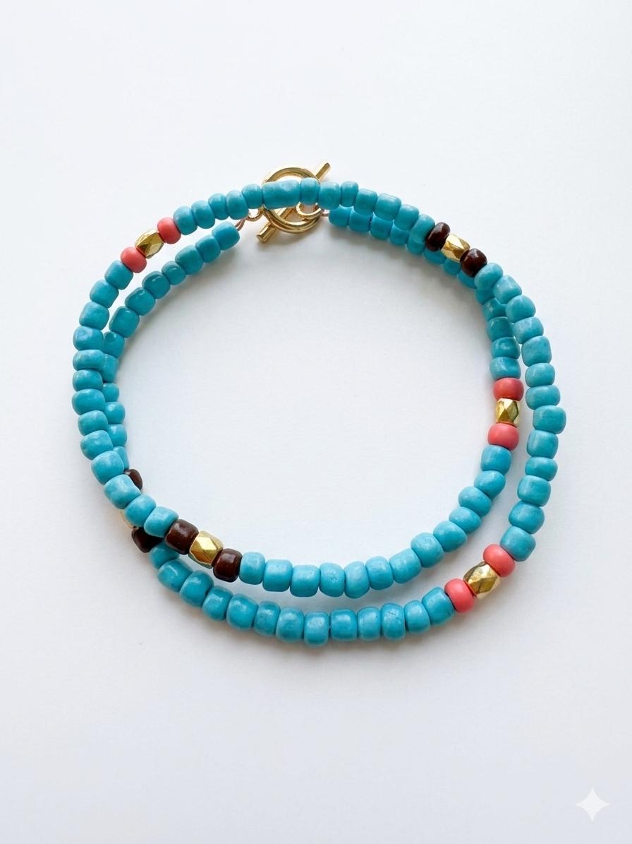 Bracciale semirigido in perline