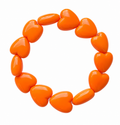Bracciale cuori resina