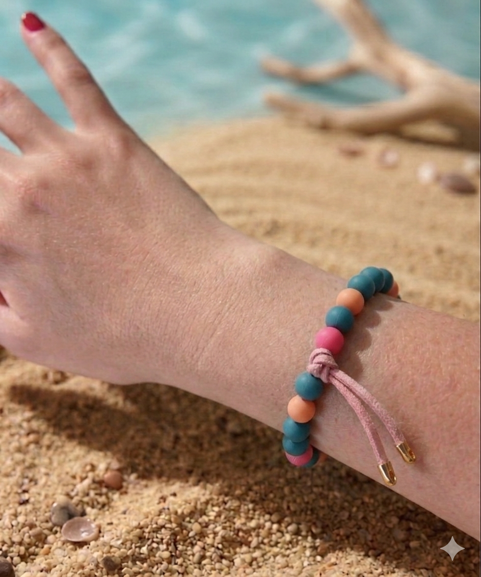 Bracciale sfere resina