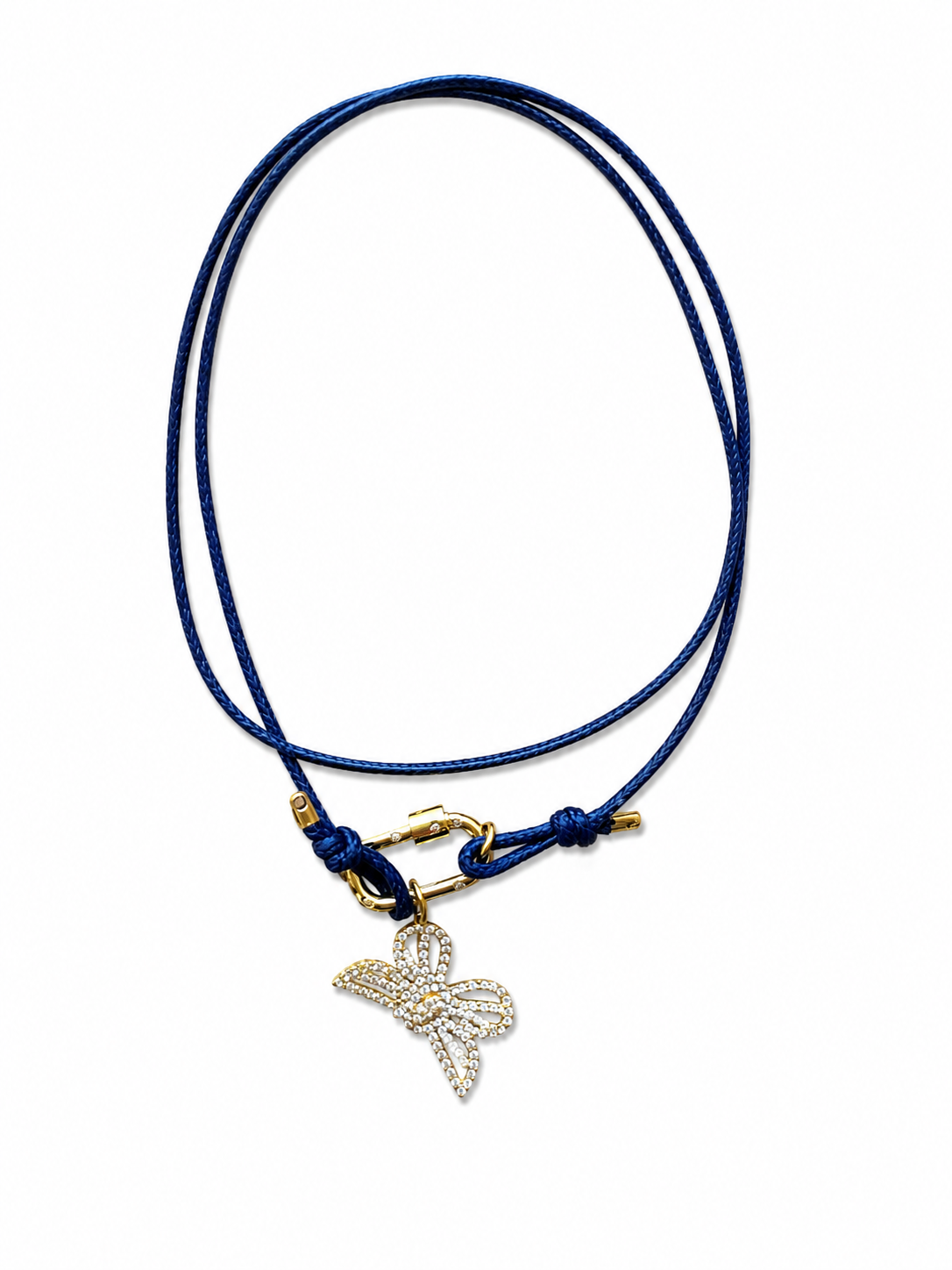 Collana moschettone butterfly