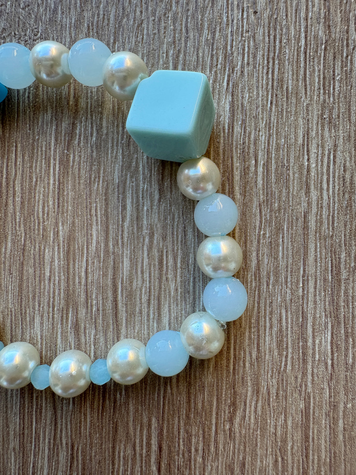 Bracciale perle e fiori