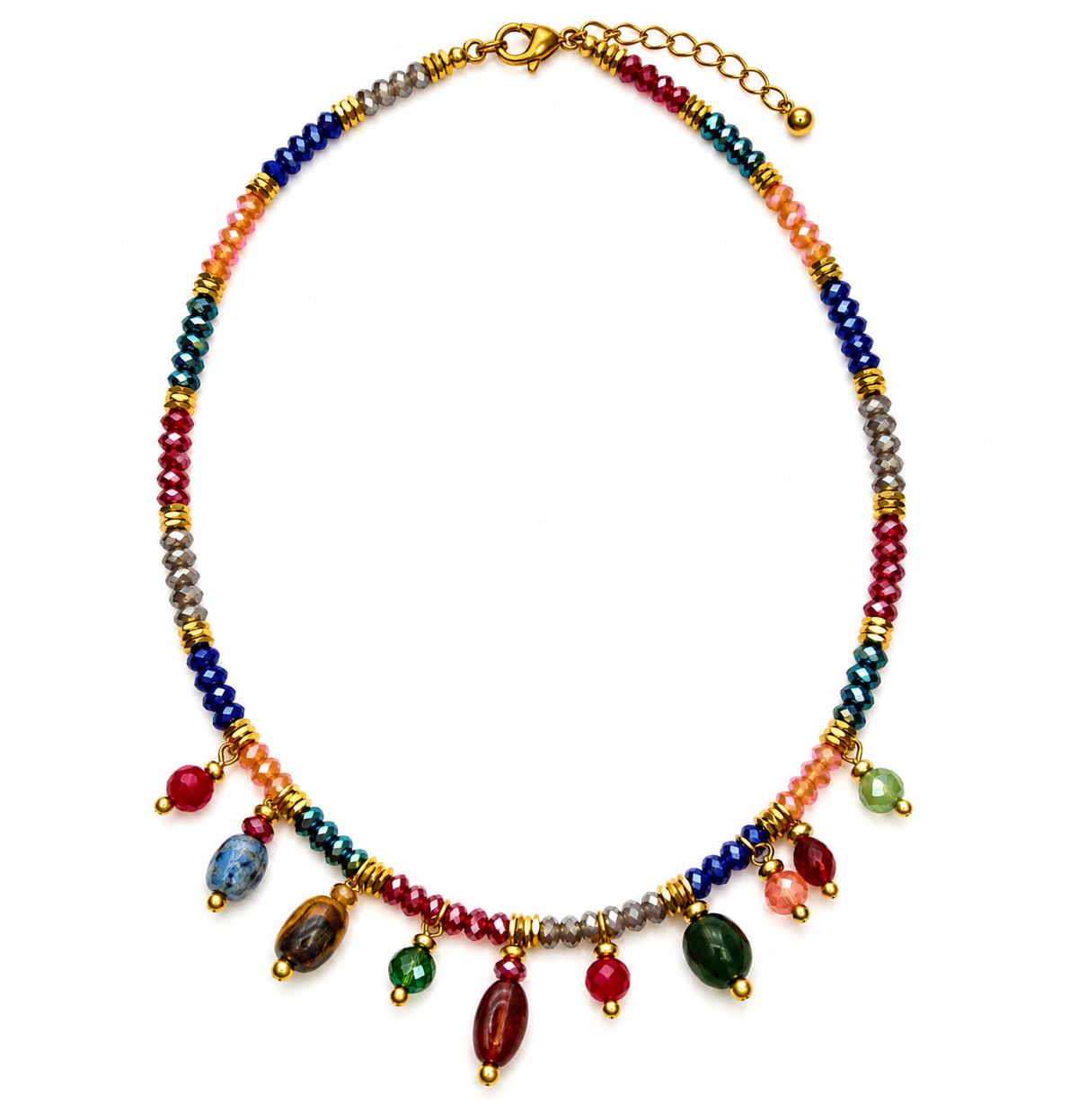 Collana cristalli e pietre dure