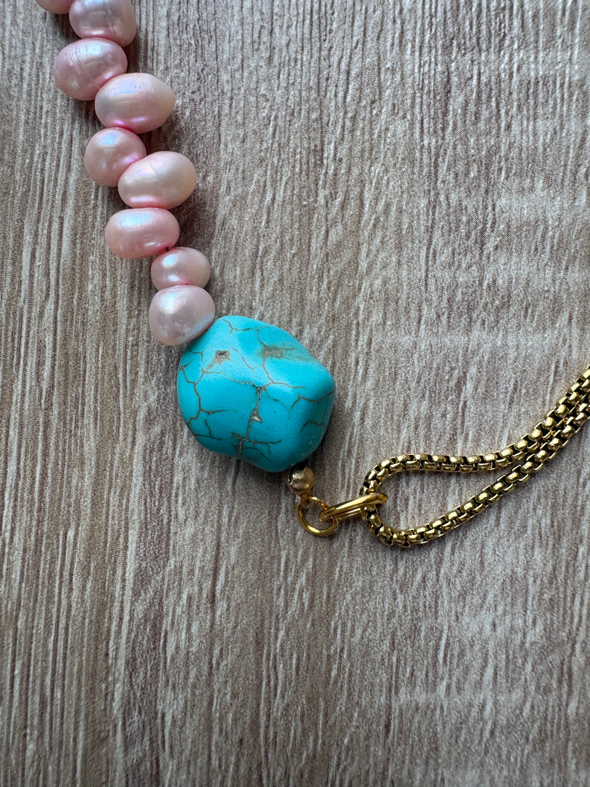 Collana Pink & tourquoise