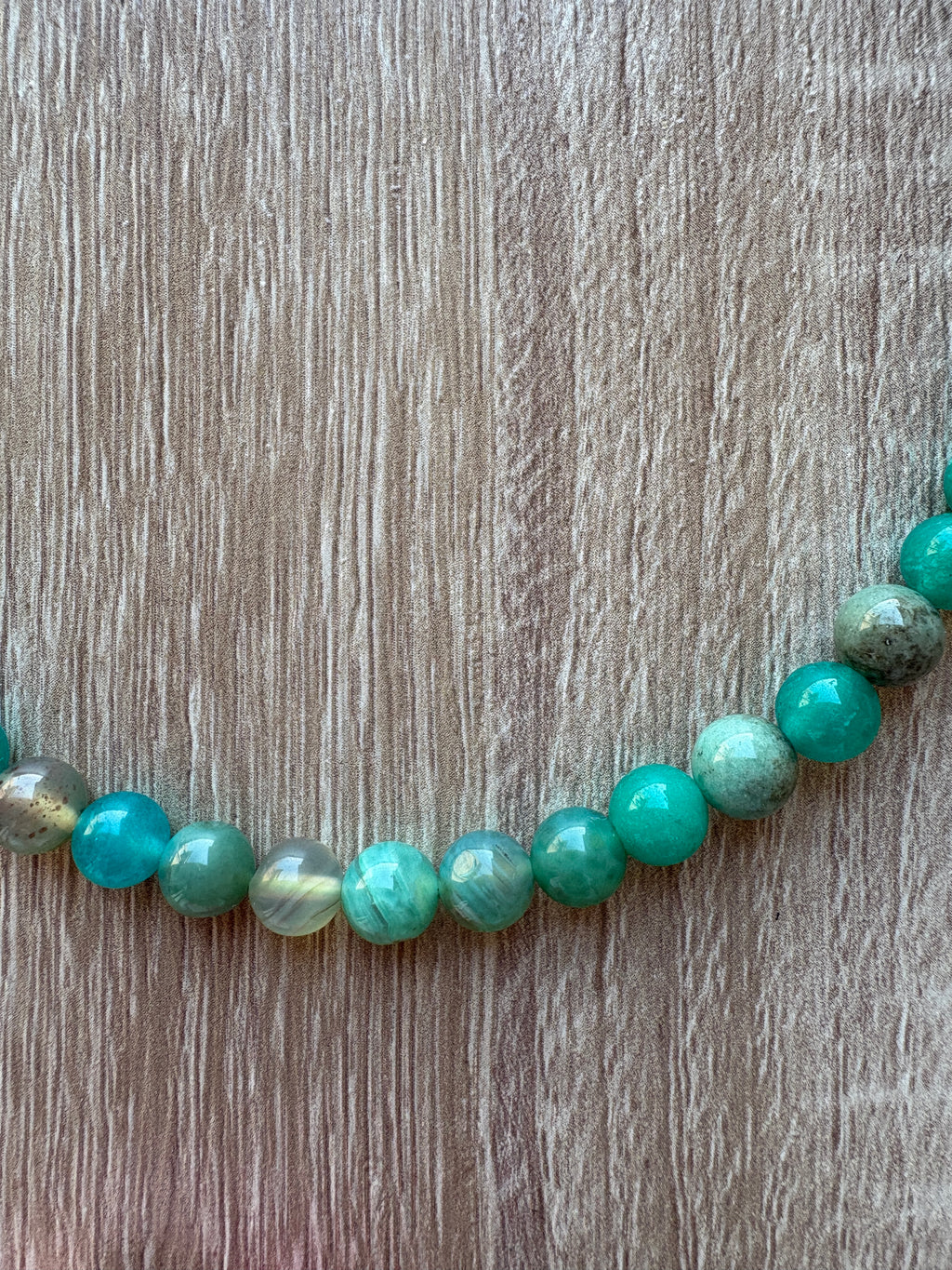 Collana sfere crisoprasio