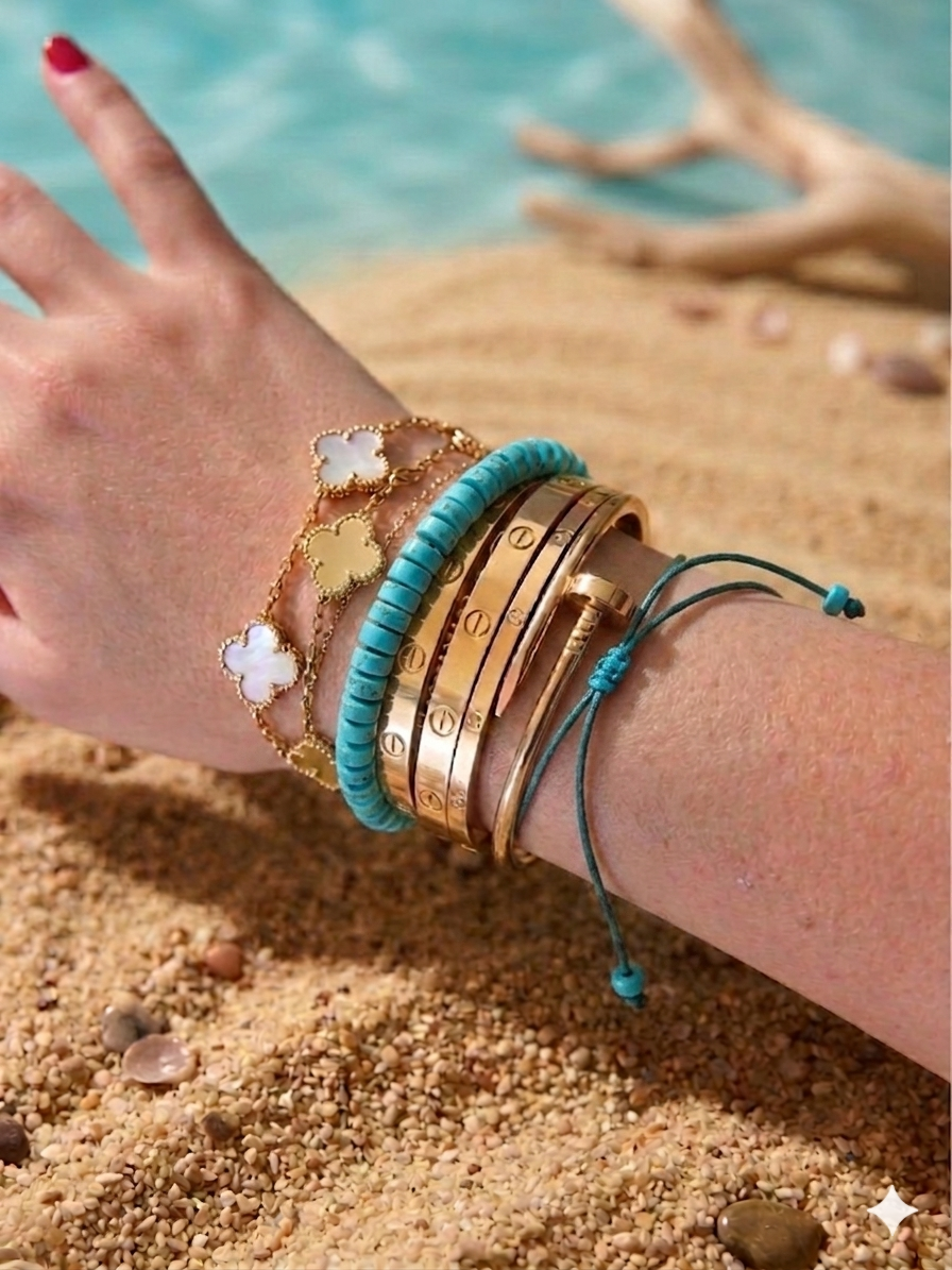 Bracciale beads colorati