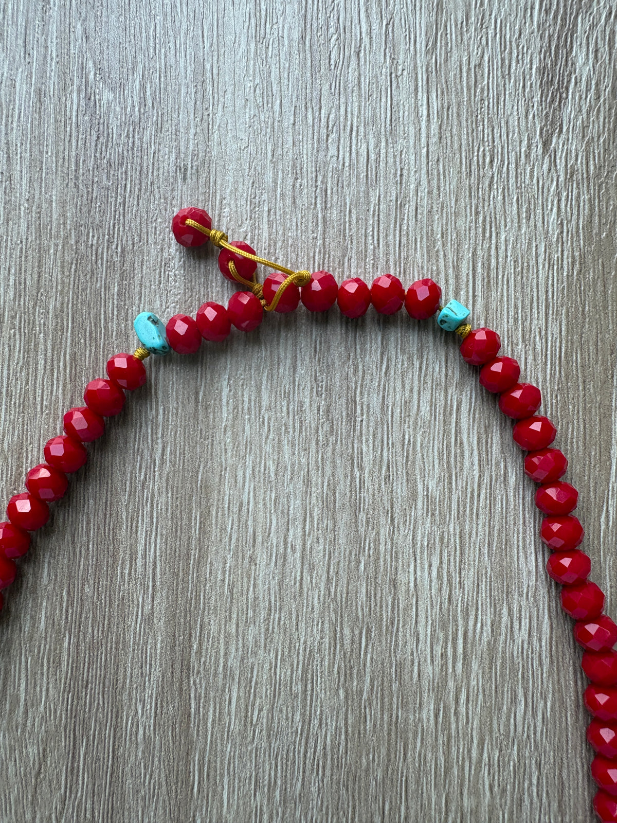 Collana Red & tourquoise