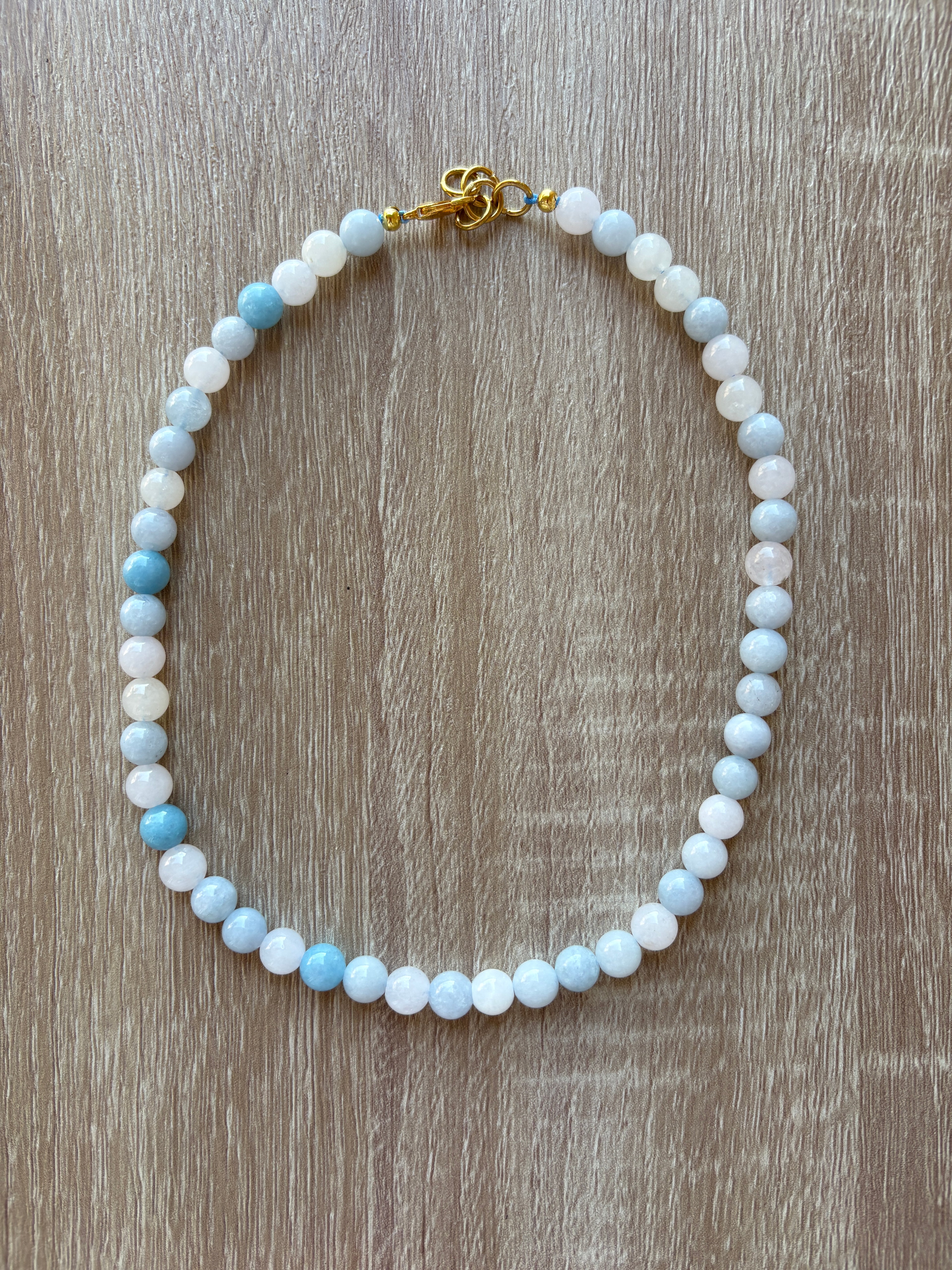 Collana calcedonio e Agata