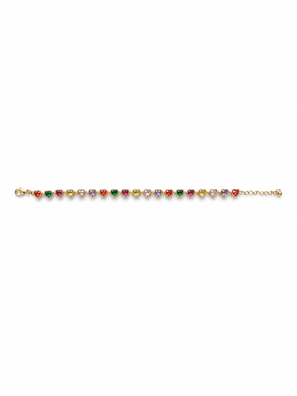Bracciale tennis Heart Multicolor