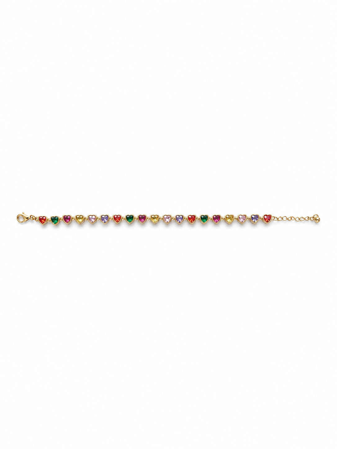 Bracciale tennis Heart Multicolor