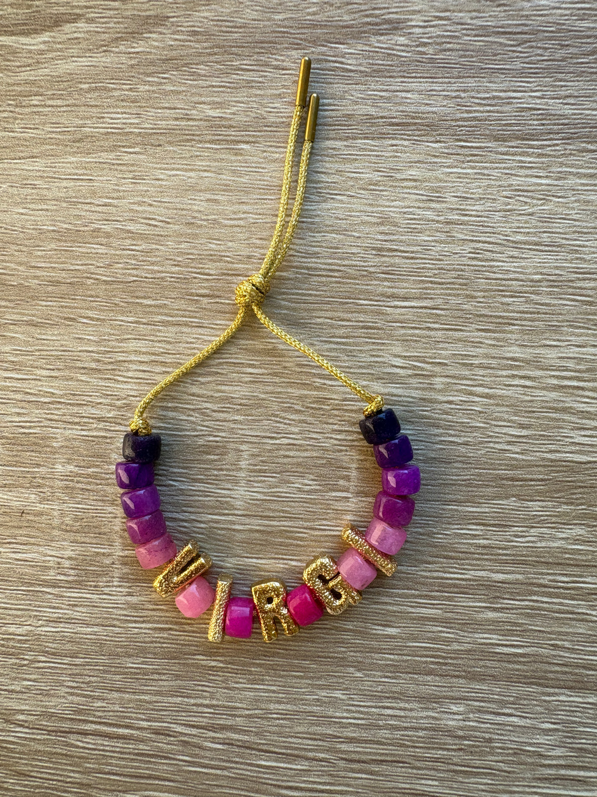 Bracciale beads con nome