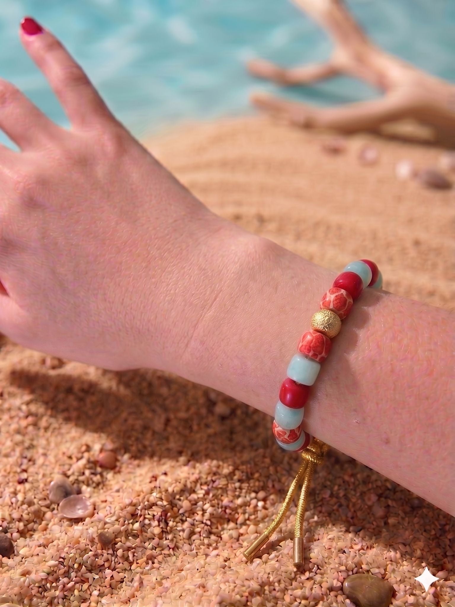 Bracciale beads colorati