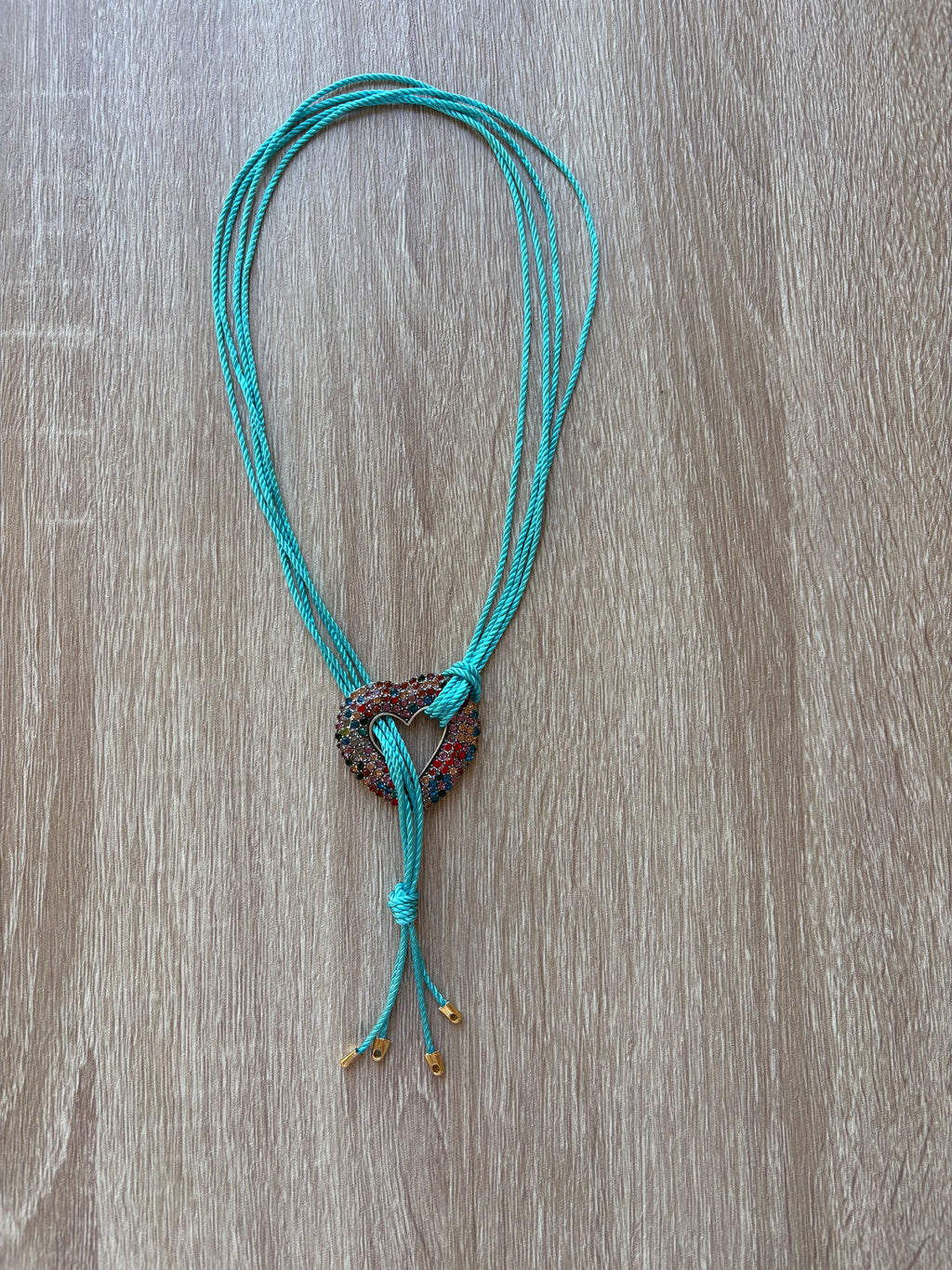 Collana cuore strass