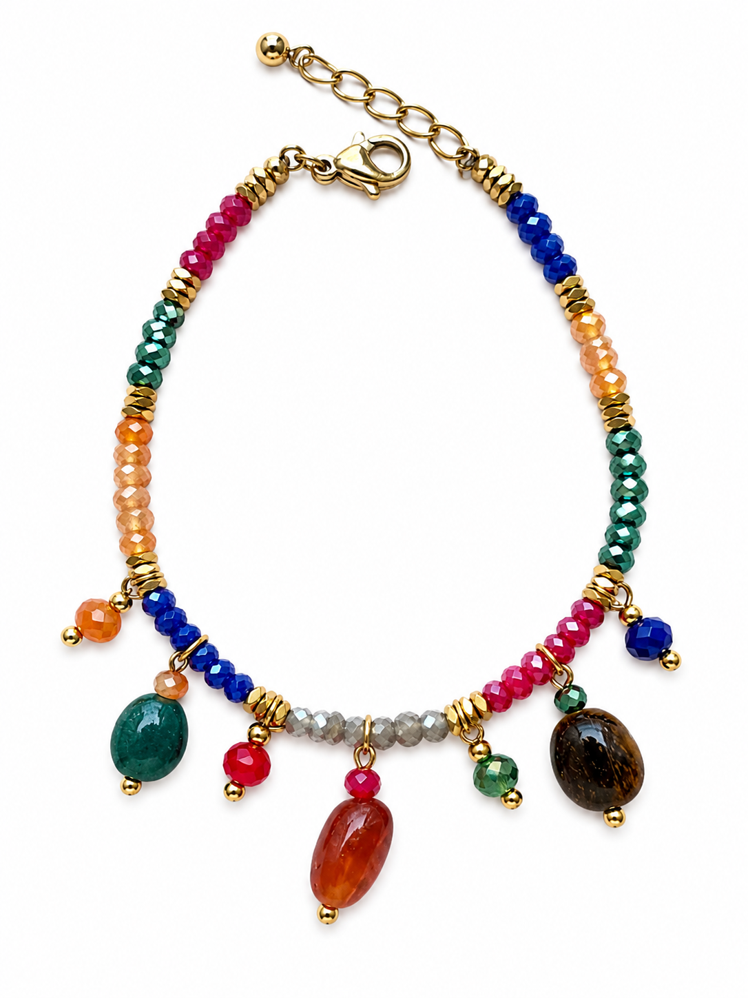 Bracciale cristalli e pietre due