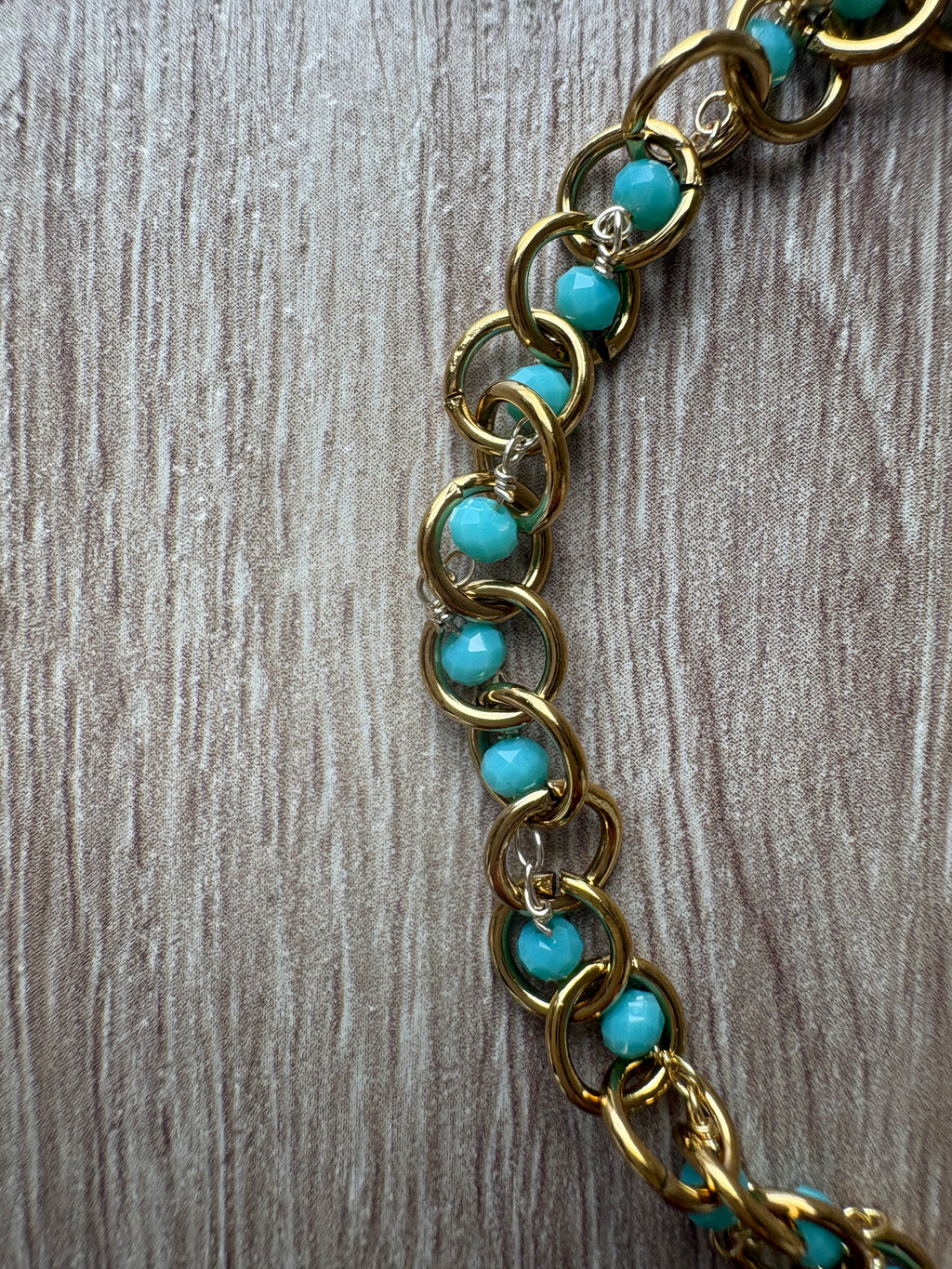 Bracciale tourquoise & gold