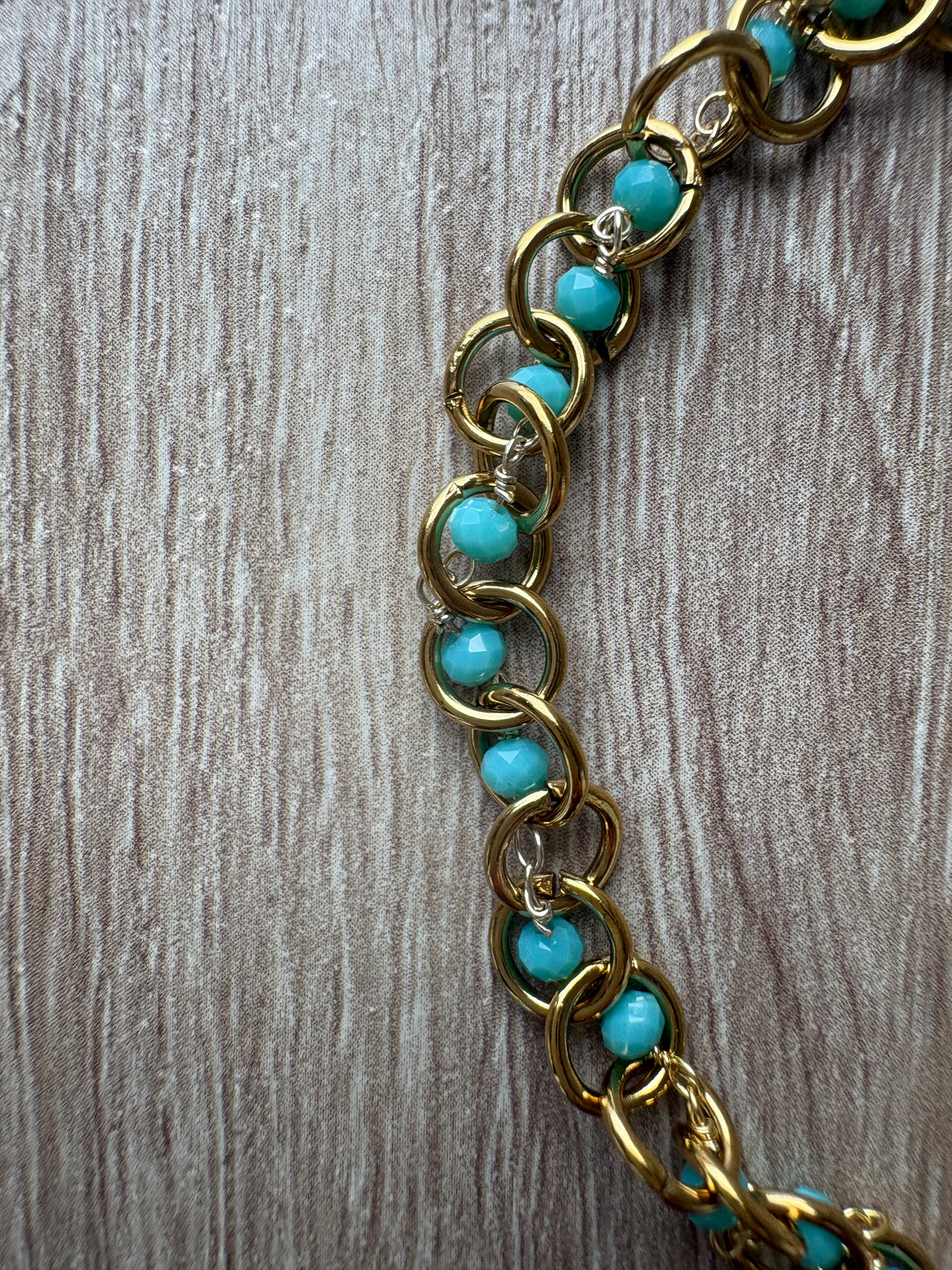 Bracciale tourquoise & gold